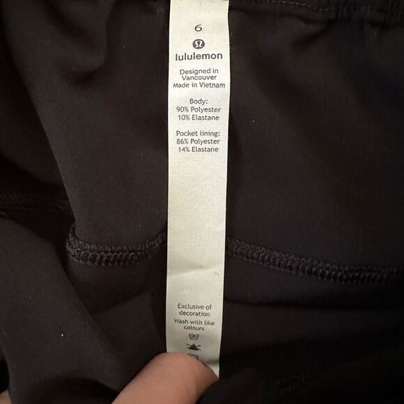 Lululemon Pace Rival Skirt Athletic Tennis Golf black Size 6‎ - Picture 3 of 4
